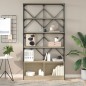 vidaXL Bücherregal Sonoma-Eiche 100x26x180 cm Holzwerkstoff und Metall vidaXL Bücherregal Sonoma-Eiche 100x26x180 cm Holzwerkstoff und Metall