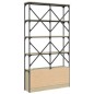 vidaXL Bücherregal Sonoma-Eiche 100x26x180 cm Holzwerkstoff und Metall vidaXL Bücherregal Sonoma-Eiche 100x26x180 cm Holzwerkstoff und Metall