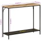 vidaXL Konsolentisch 90x30x75 cm Raues Massivholz Mango und Eisen vidaXL Konsolentisch 90x30x75 cm Raues Massivholz Mango und Eisen