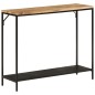 vidaXL Konsolentisch 90x30x75 cm Raues Massivholz Mango und Eisen vidaXL Konsolentisch 90x30x75 cm Raues Massivholz Mango und Eisen