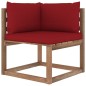 6-tlg. Garten-Lounge-Set aus Paletten mit Kissen Kiefernholz 6-tlg. Garten-Lounge-Set aus Paletten mit Kissen Kiefernholz