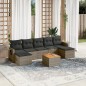 vidaXL 8-tlg. Garten-Sofagarnitur mit Kissen Grau Poly Rattan vidaXL 8-tlg. Garten-Sofagarnitur mit Kissen Grau Poly Rattan
