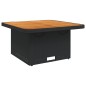vidaXL 3-tlg. Garten-Essgruppe mit Kissen Schwarz Poly Rattan vidaXL 3-tlg. Garten-Essgruppe mit Kissen Schwarz Poly Rattan