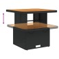 vidaXL 3-tlg. Garten-Essgruppe mit Kissen Schwarz Poly Rattan vidaXL 3-tlg. Garten-Essgruppe mit Kissen Schwarz Poly Rattan