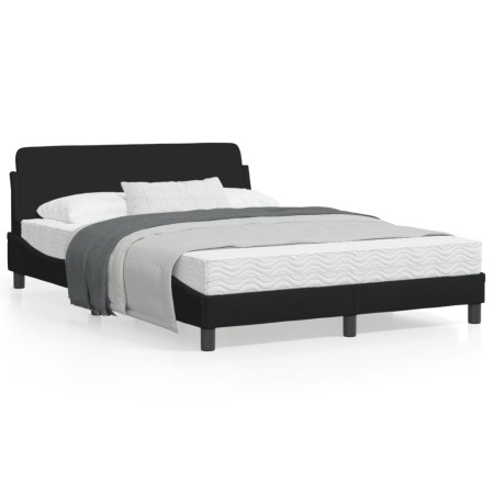 vidaXL Bettgestell ohne Matratze Schwarz 140x190 cm Stoff