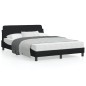 vidaXL Bettgestell ohne Matratze Schwarz 140x190 cm Stoff vidaXL Bettgestell ohne Matratze Schwarz 140x190 cm Stoff