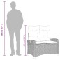 vidaXL 2-tlg. Garten-Essgruppe mit Kissen Schwarz Poly Rattan vidaXL 2-tlg. Garten-Essgruppe mit Kissen Schwarz Poly Rattan