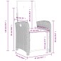 vidaXL 5-tlg. Garten-Essgruppe mit Kissen Beige Poly Rattan vidaXL 5-tlg. Garten-Essgruppe mit Kissen Beige Poly Rattan
