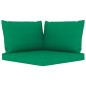 10-tlg. Garten-Lounge-Set mit Kissen in Grün 10-tlg. Garten-Lounge-Set mit Kissen in Grün
