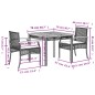 vidaXL 3-tlg. Garten-Essgruppe mit Kissen Schwarz Poly Rattan vidaXL 3-tlg. Garten-Essgruppe mit Kissen Schwarz Poly Rattan