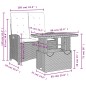vidaXL 2-tlg. Garten-Essgruppe mit Kissen Beige Poly Rattan vidaXL 2-tlg. Garten-Essgruppe mit Kissen Beige Poly Rattan
