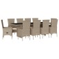 vidaXL 7-tlg. Garten-Essgruppe mit Kissen Beige Poly Rattan vidaXL 7-tlg. Garten-Essgruppe mit Kissen Beige Poly Rattan