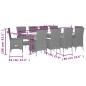 vidaXL 7-tlg. Garten-Essgruppe mit Kissen Beige Poly Rattan vidaXL 7-tlg. Garten-Essgruppe mit Kissen Beige Poly Rattan
