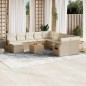 vidaXL 12-tlg. Garten-Sofagarnitur mit Kissen Beige Poly Rattan vidaXL 12-tlg. Garten-Sofagarnitur mit Kissen Beige Poly Rattan