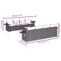 vidaXL 9-tlg. Garten-Sofagarnitur mit Kissen Beige Poly Rattan vidaXL 9-tlg. Garten-Sofagarnitur mit Kissen Beige Poly Rattan