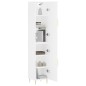 Highboard Weiß 34,5x34x180 cm Holzwerkstoff Highboard Weiß 34,5x34x180 cm Holzwerkstoff
