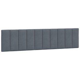 vidaXL Kopfteil-Kissen Dunkelgrau 200 cm Samt