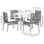 vidaXL 5-tlg. Garten-Essgruppe mit Kissen Beige Poly Rattan vidaXL 5-tlg. Garten-Essgruppe mit Kissen Beige Poly Rattan