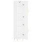 Highboard Weiß 34,5x34x180 cm Holzwerkstoff Highboard Weiß 34,5x34x180 cm Holzwerkstoff
