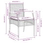 vidaXL 5-tlg. Garten-Essgruppe mit Kissen Schwarz Poly Rattan vidaXL 5-tlg. Garten-Essgruppe mit Kissen Schwarz Poly Rattan