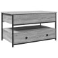 vidaXL Couchtisch Grau Sonoma 85x50x50 cm Holzwerkstoff und Metall vidaXL Couchtisch Grau Sonoma 85x50x50 cm Holzwerkstoff und Metall