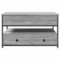 vidaXL Couchtisch Grau Sonoma 85x50x50 cm Holzwerkstoff und Metall vidaXL Couchtisch Grau Sonoma 85x50x50 cm Holzwerkstoff und Metall