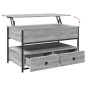 vidaXL Couchtisch Grau Sonoma 85x50x50 cm Holzwerkstoff und Metall vidaXL Couchtisch Grau Sonoma 85x50x50 cm Holzwerkstoff und Metall