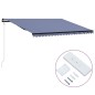 vidaXL Automatisch Einziehbare Markise 500×300 cm Blau und Weiß vidaXL Automatisch Einziehbare Markise 500×300 cm Blau und Weiß