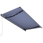 vidaXL Automatisch Einziehbare Markise 500×300 cm Blau und Weiß vidaXL Automatisch Einziehbare Markise 500×300 cm Blau und Weiß