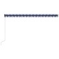 vidaXL Automatisch Einziehbare Markise 500×300 cm Blau und Weiß vidaXL Automatisch Einziehbare Markise 500×300 cm Blau und Weiß