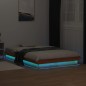 vidaXL Massivholzbett mit LED-Beleuchtung Wachsbraun 140x190 cm Kiefer vidaXL Massivholzbett mit LED-Beleuchtung Wachsbraun 140x190 cm Kiefer