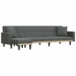 vidaXL Schlafsofa in L-Form Dunkelgrau 275x140x70 cm Stoff vidaXL Schlafsofa in L-Form Dunkelgrau 275x140x70 cm Stoff