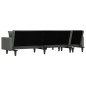 vidaXL Schlafsofa in L-Form Dunkelgrau 275x140x70 cm Stoff vidaXL Schlafsofa in L-Form Dunkelgrau 275x140x70 cm Stoff
