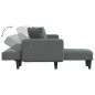 vidaXL Schlafsofa in L-Form Dunkelgrau 275x140x70 cm Stoff vidaXL Schlafsofa in L-Form Dunkelgrau 275x140x70 cm Stoff