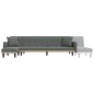 vidaXL Schlafsofa in L-Form Dunkelgrau 275x140x70 cm Stoff vidaXL Schlafsofa in L-Form Dunkelgrau 275x140x70 cm Stoff