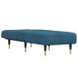 vidaXL Chaiselongue Blau Samt vidaXL Chaiselongue Blau Samt