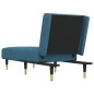 vidaXL Chaiselongue Blau Samt vidaXL Chaiselongue Blau Samt