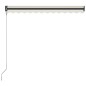 vidaXL Einziehbare Markise mit Windsensor & LED 300x250cm Creme vidaXL Einziehbare Markise mit Windsensor & LED 300x250cm Creme