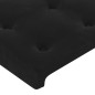 vidaXL Bettgestell mit Kopfteil Schwarz 90x200 cm Samt vidaXL Bettgestell mit Kopfteil Schwarz 90x200 cm Samt