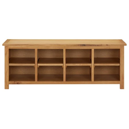 vidaXL Schuhregal 114x37x45 cm Massivholz Eiche 