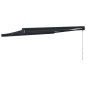 vidaXL Markise Einziehbar Anthrazit 3,5x2,5 m Stoff und Aluminium vidaXL Markise Einziehbar Anthrazit 3,5x2,5 m Stoff und Aluminium