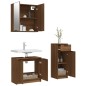 vidaXL 3-tlg. Badmöbel-Set Braun Eichen-Optik Holzwerkstoff vidaXL 3-tlg. Badmöbel-Set Braun Eichen-Optik Holzwerkstoff
