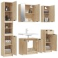 vidaXL 5-tlg. Badmöbel-Set Sonoma-Eiche Holzwerkstoff vidaXL 5-tlg. Badmöbel-Set Sonoma-Eiche Holzwerkstoff