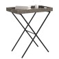 vidaXL Tabletttisch Klappbar Grau 65x40x75 cm Poly Rattan vidaXL Tabletttisch Klappbar Grau 65x40x75 cm Poly Rattan
