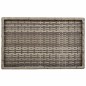 vidaXL Tabletttisch Klappbar Grau 65x40x75 cm Poly Rattan vidaXL Tabletttisch Klappbar Grau 65x40x75 cm Poly Rattan