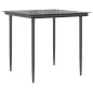 vidaXL 3-tlg. Garten-Essgruppe mit Kissen Schwarz Poly Rattan vidaXL 3-tlg. Garten-Essgruppe mit Kissen Schwarz Poly Rattan