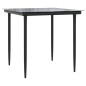 vidaXL 3-tlg. Garten-Essgruppe mit Kissen Grau Poly Rattan vidaXL 3-tlg. Garten-Essgruppe mit Kissen Grau Poly Rattan