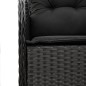 vidaXL 5-tlg. Garten-Essgruppe mit Kissen Schwarz Poly Rattan vidaXL 5-tlg. Garten-Essgruppe mit Kissen Schwarz Poly Rattan