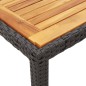 vidaXL 5-tlg. Garten-Essgruppe mit Kissen Schwarz Poly Rattan vidaXL 5-tlg. Garten-Essgruppe mit Kissen Schwarz Poly Rattan
