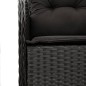 vidaXL 7-tlg. Garten-Essgruppe mit Kissen Schwarz Poly Rattan vidaXL 7-tlg. Garten-Essgruppe mit Kissen Schwarz Poly Rattan